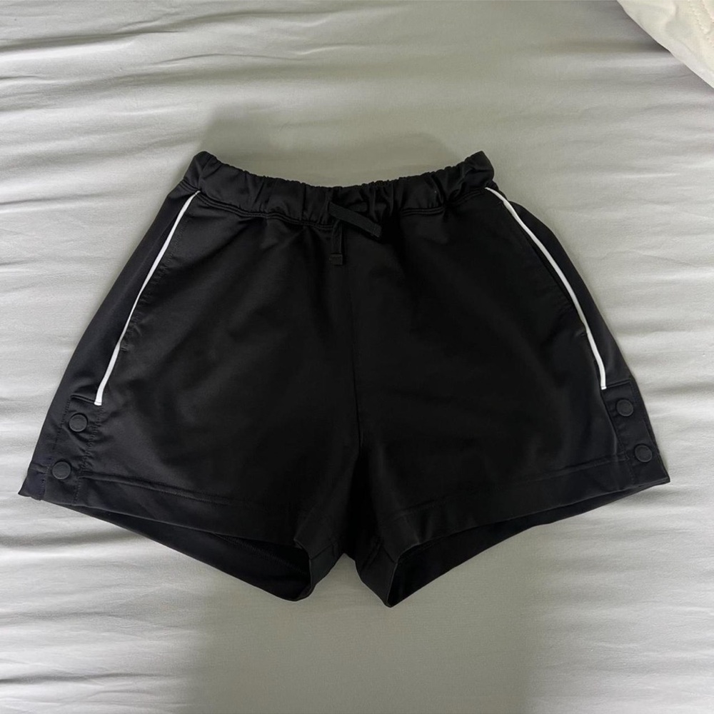 Gymshark Black and White Athletic Shorts Moisture-Wicking Lightweight